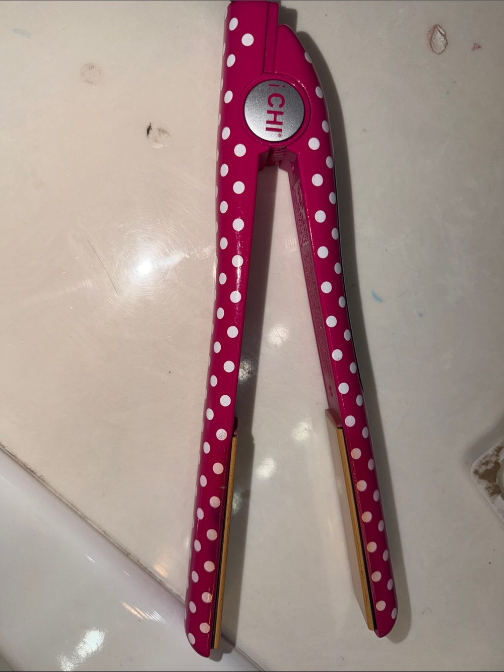 CHI Pink Polka Dot  Hair Straightener